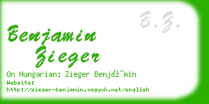 benjamin zieger business card